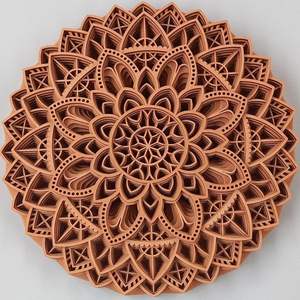 Décoration murale en mandala en MDF fait main avec une qualité supérieure, parfaite pour la décoration murale de la chambre à coucher et du salon - Product Image 6