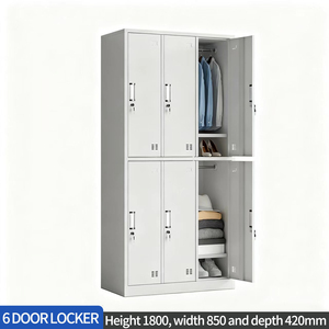 <span class=keywords><strong>2025</strong></span> Hot Bán 6-Cửa Sắt Hiện Đại Có Thể Điều Chỉnh Lưu Trữ Locker Tủ Cho Phòng Tập Thể Dục Thay Đổi Phòng Và Nhà Bếp Sử Dụng - Product Image 3