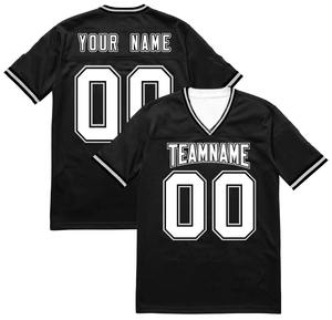 เสื้อเจอร์ซีย์อเมริกันฟุตบอลไซส์พิเศษสำหรับผู้ชายเสื้อแขนสั้นปักชื่อทีมสำหรับกีฬาฤดูร้อนตามสั่ง2025 - Product Image 3