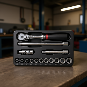 Ensemble de clés à cliquet polygonales USAG de 15 pièces en pouces, comprenant des douilles et des inserts - Product Image 3