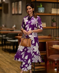 Conjunto de pantalón Kurti de algodón de diseñador, traje de estampado digital étnico indio, estilo Vintage, ropa informal y de fiesta, venta al por mayor directa de fábrica - Product Image 4