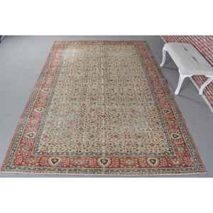 0.6x10.5 ft Vintage Turkish Rug, <b>Runner</b> Rug, <b>Red</b> Wool Rug - Product Image 1