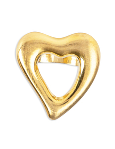 Anello alla Moda in Acciaio Inossidabile Dorato Spazzolato CUCOCUCA YXQ R178, Anello Statement Ideale per Dichiarazioni d'Amore - Product Image 1