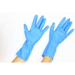 Gants en nitrile bleu en gros Gants en latex industriel sans poudre avec motif solide Style décontracté pour l'hiver 2025 - Product Image 6