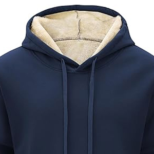 เสื้อฮู้ดผู้ชายผ้าฝ้ายผสมมีกระเป๋า - Product Image 2