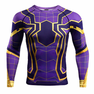 เสื้อรัดรูปแขนยาวแบบ Rash Guard รับผลิตแบบ OEM/ODM ปริมาณสั่งซื้อขั้นต่ำน้อย รับทำโลโก้ พิมพ์ลายดิจิตอล ผ้าสแปนเด็กซ์/ไนลอน แห้งเร็ว มีตัวอย่างสินค้าให้ดู - Product Image 4