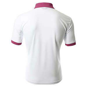 Polo para hombre transpirable de color sólido con logotipo personalizado, nuevo diseño de Venta caliente - Product Image 6