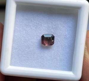 Tourmaline naturelle facettée de 5x4 mm, couleur bio, coupe octogonale. - Product Image 5