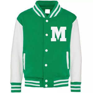Wholesale Unisex Casual Cotton Coated Baseball Bomber Varsity Letterman <b>Jacket</b> - Product Image 1