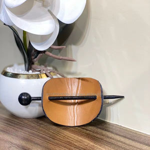 Boho สไตล์ตะวันตกผมวินเทจคุณภาพสูงหนังผู้หญิง Barrette ไม้เพื่อนเจ้าสาวอุปกรณ์เสริมผม - Product Image 5