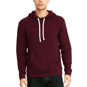 Marque privée personnalisée avant du métier à tisser couleur unie hiver 100% coton 20% Ployester sweat à capuche pour confortable Slim Fit sweat à capuche - Product Image 4
