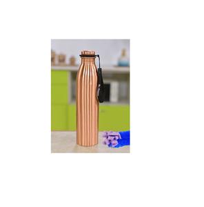 Bouteille en cuivre pur de qualité supérieure pour le yoga de la salle de sport et la bouteille d'eau de bureau en cuivre pur meilleur fabricant de santé de l'Inde - Product Image 4