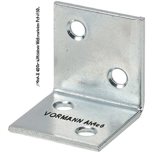 Support d'angle large en métal VORMANN 40 mm x 40 mm, bleu, zingué, lot de 50 - Product Image 3