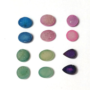 12ชิ้นลูกแพร์หลากสี12มม. 14มม. กลม16x12มม. รูปไข่14x10มม. 96.6ชิ้นพลอยจำนวนมากลดจากการขาย Iroc $เรา41.4 - Product Image 2