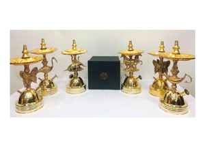 Farida 2025 Unique Collection Égyptien Personnalisé De Luxe Fumer Artisan Qualité Mini Animal En Laiton Massif Table Top Narguilés - Product Image 2