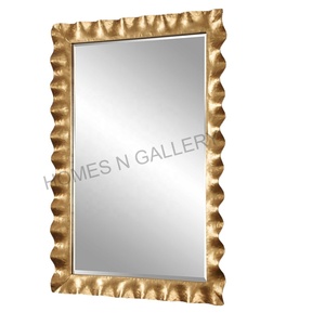 High Quality Metal Antique Lotus leaf Indoor <b>Wall</b> Decorative <b>Mirror</b> At Very Low Price From Indian Manufacturers And Exporters - Product Image 2