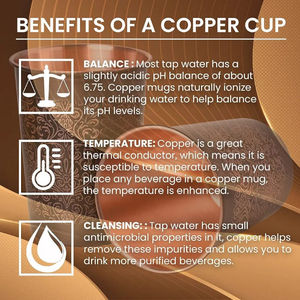 Inde Premium cuivre verre à eau 250 ML sculpture Design noir Antique Royal brillant finition spécialement conçu pour les verres à manger - Product Image 4