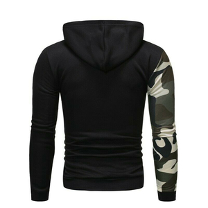 2025 <b>Men's</b> Winter Casual Solid <b>Hoodie</b> 100% Cotton Regular Fit Pullover Hooded Sweatshirt Embroidered Eco-Friendly - Product Image 3