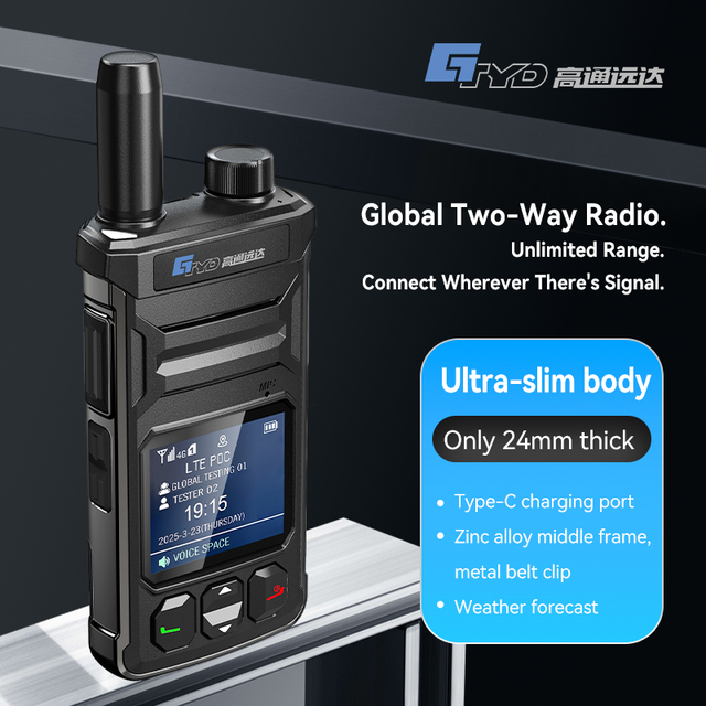 Smart 4G POC Walkie Talkie Metal Frame Portable Two Way Radio Support Nationwide Coverage Group Call
