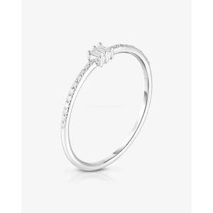 10K oro laboratorio cultivado diamante boda banda laboratorio diamante joyería corte redondo diamante banda compromiso anillo eternidad Banda Clásica redonda - Product Image 4