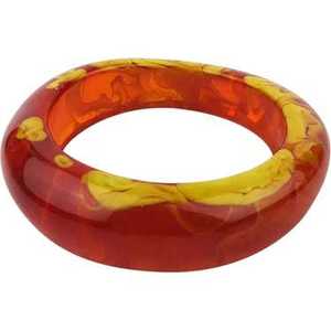 Pulsera de resina naranja hecha a mano personalizable para mujer, brazaletes gruesos de regalo personalizado Vintage, nuevas tendencias, joyería de Ángel fino - Product Image 5