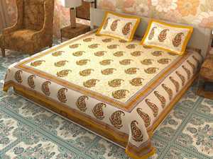 ขายร้อนพิมพ์ผ้าฝ้าย100% ชุดผ้าปูที่นอนกับปลอกหมอน200TC 90X108นิ้ว Azo ฟรี - Product Image 5