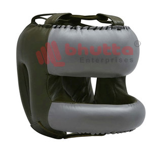 Protector de Cabeza de Cuero para Grappling, Precio al por Mayor, para Adultos, Protección Facial Completa, Nuevo Diseño Personalizable, BHUTTA ENTERPRISES - Product Image 5