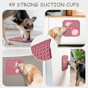 Silicone Pet Feeding Licking Mat Bulk Slow <b>Feeder</b> Pad BPA Free Easy Clean Non Slip Design for Dogs and <b>Cats</b> - Product Image 4