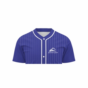 Diseño personalizado botón completo camisetas de béisbol transpirable impreso ropa deportiva para hombres - Product Image 3