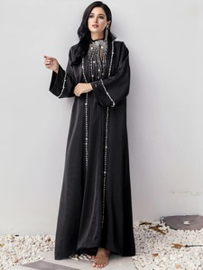 Thobe / Thawb 2023 diseño de moda conjuntos de 2 piezas al por mayor Abaya para mujer Dubai Turquía vestido musulmán moderno Abaya ropa islámica - Product Image 3
