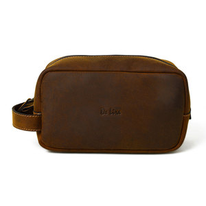 Original Factory OEM Luxurious High Quality <b>Leather</b> <b>Bag</b> Genuine <b>Leather</b> <b>Toiletry</b> <b>Bags</b> - Product Image 6
