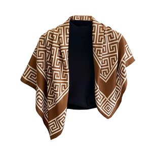 Écharpe en soie pure pour femmes, foulard imprimé pour femmes, foulard carré en soie tendance, logo personnalisé, hijab en soie, prix de gros OEM - Product Image 3