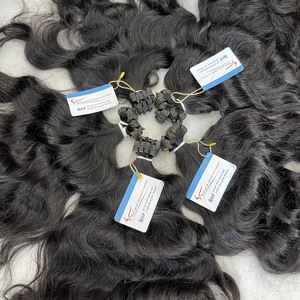 Vente de gros Bon marché Cheveux bruts vietnamiens non transformés Faisceaux de cheveux Fournisseur de mèches cheveux humains vierges à cuticule alignée - Product Image 1