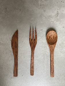 Elija utensilios de madera de Coco para una mejora de la cocina sostenible ética, elegante y hecha para durar años. - Product Image 4