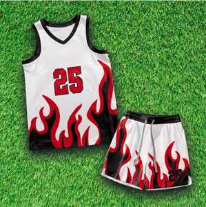 Uniforme de basket-ball unisexe personnalisable de haute qualité, ensemble grande taille et respirant, maillot de basket-ball imprimé d'été - Product Image 4