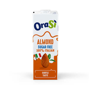Bebida Vegetal OraSì Sin Azúcar de Almendras - Sabor Sutil - 100% Italiana - 1 litro - 12 unidades - Product Image 1