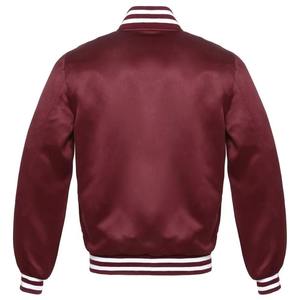 Chaqueta Bomber Ligera de Satén para Invierno con Cierre Completo, Bolsillos Laterales, Transpirable y de Secado Rápido, Ideal para Ropa Urbana - Product Image 1