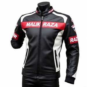 Chaqueta de Motociclista de Cuero Personalizada al Estilo Europeo, Personalización Completa de Talla y Logotipo - Product Image 2