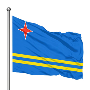 Tela de bandera ondulable cómoda y de alta calidad, la mejor Bandera de Aruba de 70x105cm directamente del fabricante - Product Image 1