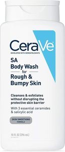 Nuevo Precio con el Mejor Descuento, Gel de Ducha Original <span class=keywords><strong>CeraVe</strong></span> con Ácido Salicílico, Exfolia la Piel Áspera y con Protuberancias, 10 oz - Product Image 1