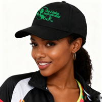 Gorras de Béisbol Bordadas Personalizadas de Alta Calidad con el Logotipo de The Links Incorporated, Letras Griegas Verdes Bordadas, Gorra de Hermandad