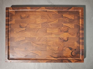 Tabla de cortar rectangular de madera de primera calidad, ecológica, no tóxica, hecha en Vietnam - Product Image 3