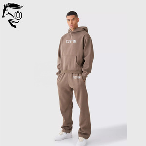 Top Selling Hoodie Premium Cotton Heavy GSM Sweatpants Unisex <b>Jogger</b> Low MOQ Custom Your Logo Sweatsuit and Tracksuits - Product Image 1