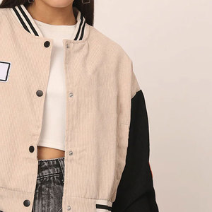 High Quality Custom Made Women Varsity <b>Jacket</b> Wool Body & Regular Sleeves Letterman Baseball <b>Jacket</b> - Product Image 5