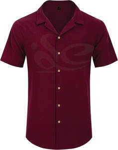 Camisa de Manga Corta de Franela Informal para Hombre 2025, Ligera y Transpirable, Ropa de Playa para Clima Cálido - Product Image 1