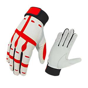 Guantes de bateo de béisbol de protección de manos de cuero de cabra personalizables profesionales unisex guantes de bateo de softball OEM novedad - Product Image 2