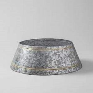 Granja Decoración de Navidad Collar de árbol hecho a mano Protector de árbol de Navidad de metal Collar de árboles pequeños martillados - Product Image 2