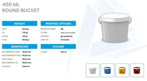 ถังทรงกลมสไตล์ยุโรปขนาด 400 มล. พร้อมคุณสมบัติรักษาความสดใหม่สำหรับใช้ในบ้าน - Product Image 2