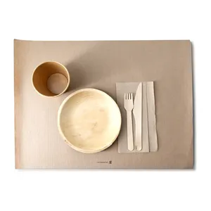 Napperons jetables en papier recyclé non blanchi 31x43 cm pour restaurant formel - 2000 pièces/carton - Product Image 5