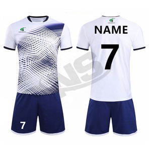 Uniforme de Fútbol Personalizado al por Mayor, Transpirable, de Secado Rápido, Camiseta de Fútbol de Poliéster de Manga Corta, Personalizada con el Logotipo del Club - Product Image 1